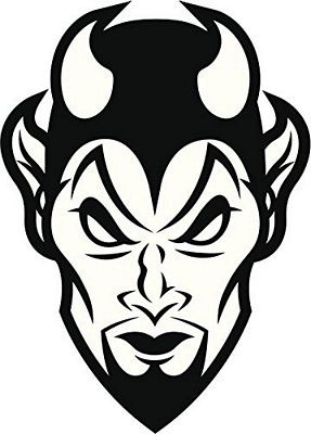 Hell Demon Devil Horns Decal 2