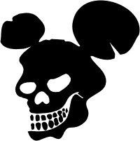 Mickey Skull Decal 1822