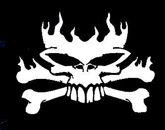 Skull Decal Sticker 3945