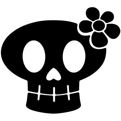 Skull Decal Sticker 3947