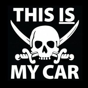 this is my car die cut skull decal