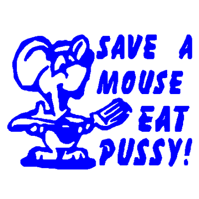Save a Mouse vinyl sticker 485