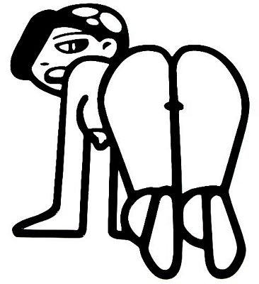 Triple X Ass Diecut Decal