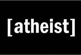 atheist diecut sticker