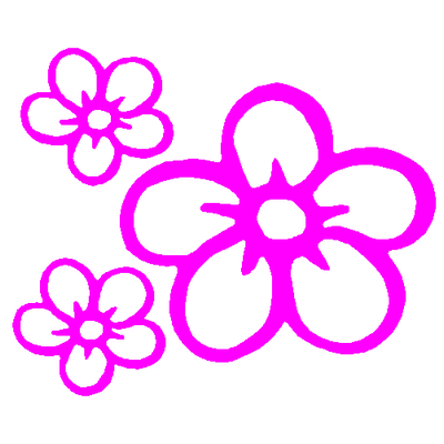 Flower decals 076