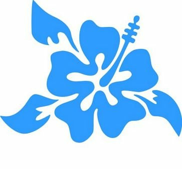 Hibiscus Flower Car Decal Sticker