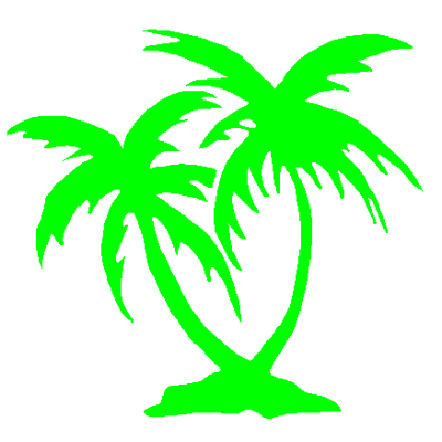 Palm Trees Decal 351