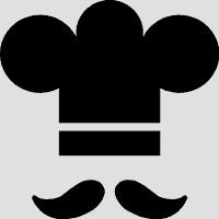 Chef Sticker with Mustache Decal