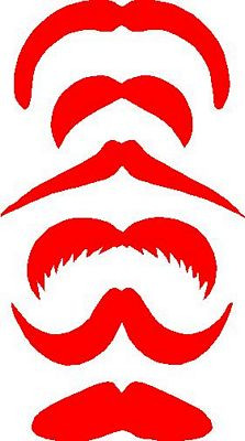 Mustache Sticker Set Combo 6