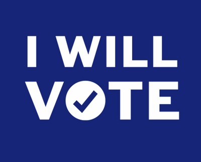 I WILL VOTE DIE CUT POLITICAL DECAL