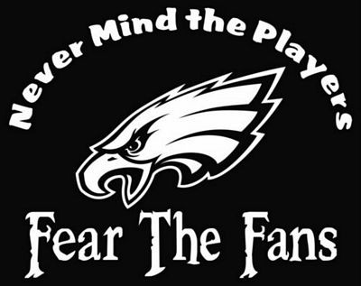 Fear the Fans Philadelphia Eagles Die Cut Vinyl Decal Sticker