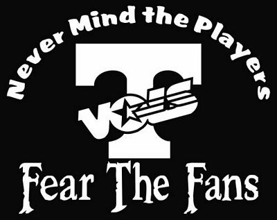 Fear The Fans Tennessee Volunteers Die Cut Vinyl Decal Sticker