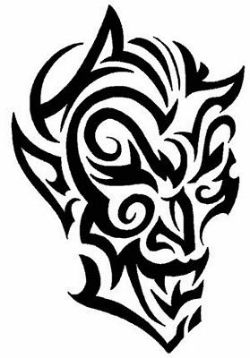 Tribal Mask Sticker