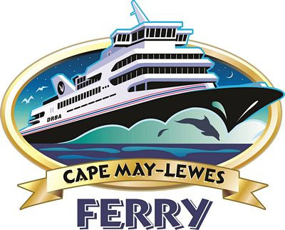 Cape May Lewes Ferry Logo Sticker