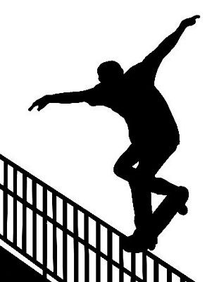 Skateboarding Nosegrind Rail Slide