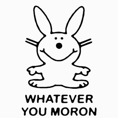 Happy Bunny Decal 950