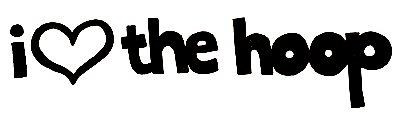 I Heart the Hoop Diecut Decal