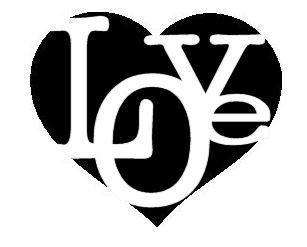 LOVE Heart Decal 123