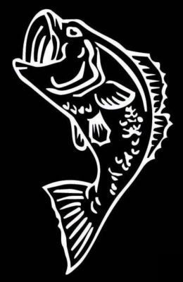 Bass Fishing Vinyl Fishing Decal