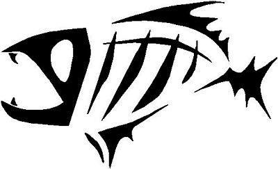 Tribal Fish 2 Vinyl Hunting Sticker