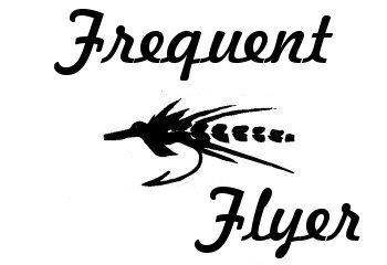 Frequent Flyer Vinyl Fishing Car Decal