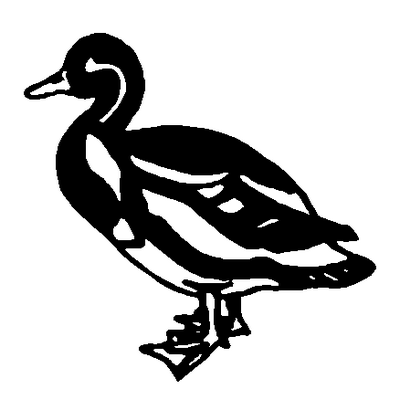 Duck Standing Decal 905