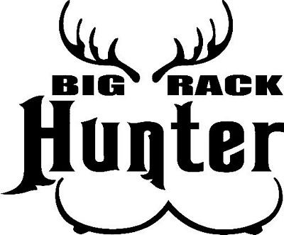 big rack funny hunting decal