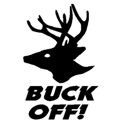 Buck Off Decal 516