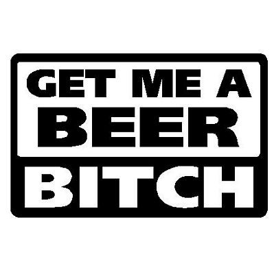 Get Me A Beer Decal 19f