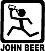 John Beer guy stickers
