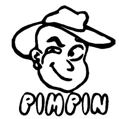 Pimpin car decal 880