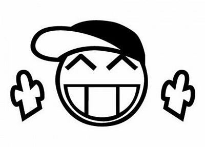 Smiley with Cap Funny Guy Sticker
