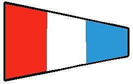 Nautical Flag Numbers 3 Sticker