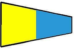 Nautical Flag Numbers 5 Sticker