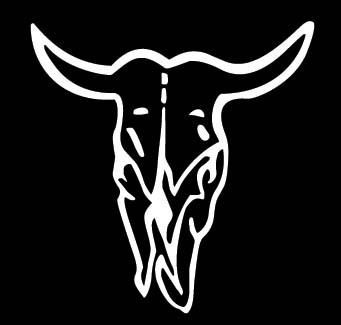 Cow Skull Vinyl Sticker
