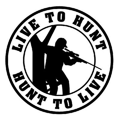 Live to Hunt Vinyl Hunting Car Decal