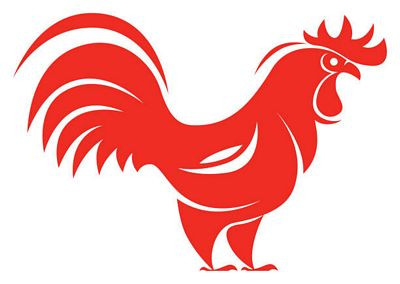 ROOSTER ANIMAL DECAL 1