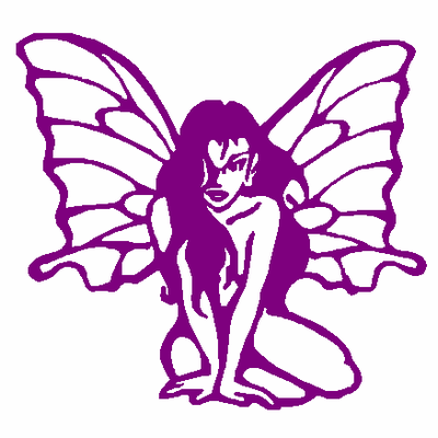 Butterfly Girl Sticker 544