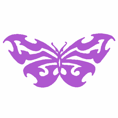 Tribal Butterfly Car Decal 921