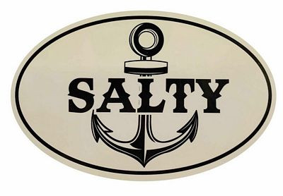 WEST MARINE Salty Oval Boat Sticker