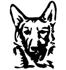 German Shepherd Head 033