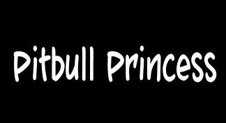 Pitbull Princess Deicut Decal