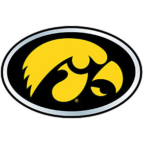 NCAA Iowa Hawkeyes Color Auto Emblem