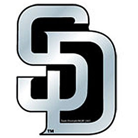 MLB San Diego Padres Silver Auto Emblem