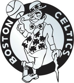 NBA Boston Celtics Silver Auto Emblem