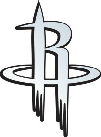 NBA Houston Rockets Silver Auto Emblem