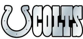 NFL Indianapolis Colts Silver Auto Emblem