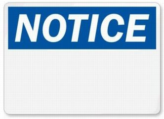 Add Your Own Message Here Signs NOTICE