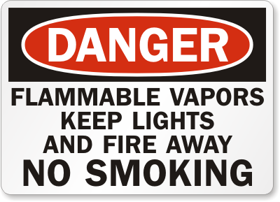 No Smoking Danger Sign 2