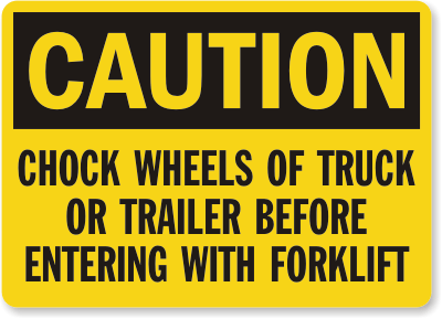 Chock Wheel Sign 08